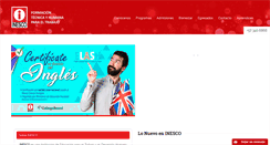 Desktop Screenshot of inesco.edu.co